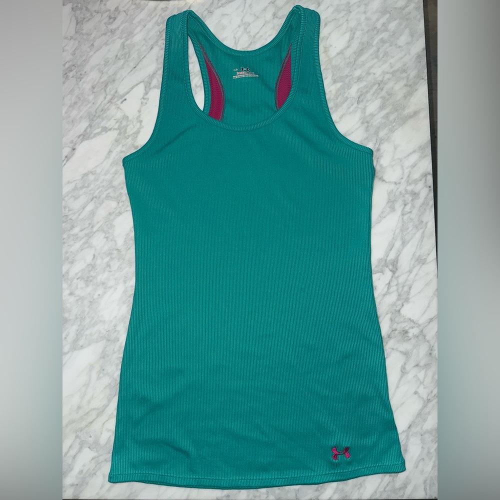 Under Armour Teal and Pink Women's Tank Top